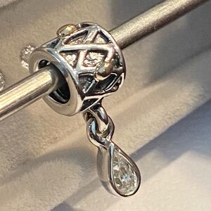 Authentic Pandora Silver & 14k Gold Clear CZ One World Health Limited Edition